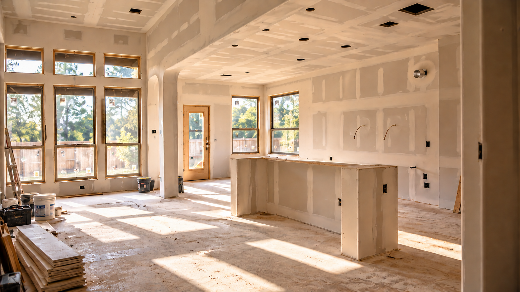 Completed residential kitchen